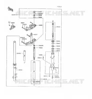 FOURCHE pour Kawasaki VN750 1997