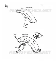 GARDE BOUE pour Kawasaki VN750 1997