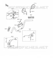 GUIDON pour Kawasaki VN750 1997