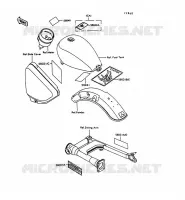 LABEL pour Kawasaki VN750 1997