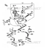 MAITRE CYLINDRE AV pour Kawasaki VN750 1997