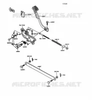PEDALE DE FREIN/TORQUE LINK pour Kawasaki VN750 1997