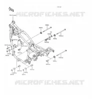 PIECE DE CADRE (COUVERTURE) pour Kawasaki VN750 1997