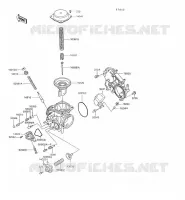 PI&Egrave;CES DE CARBURATEUR pour Kawasaki VN750 1997
