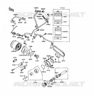 POMPE A HUILE/FILTRE &Agrave; HUILE pour Kawasaki VN750 1997