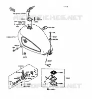 RESERVOIR CARBURANT pour Kawasaki VN750 1997