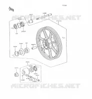 ROUE AVANT pour Kawasaki VN750 1997