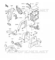SUPPORT BATTERIE pour Kawasaki VN750 1997