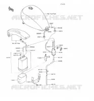 SYSTEME D'EVAPORATION CARBURANT pour Kawasaki VN750 1997