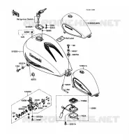 RESERVOIR CARBURANT pour Kawasaki VN750 1987