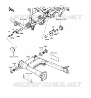 BRAS OSCILLANT pour Kawasaki VN750 1990