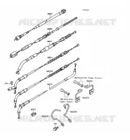 CABLE pour Kawasaki VN750 1990