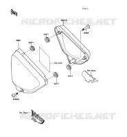 CACHE LAT&Eacute;RAL pour Kawasaki VN750 1990