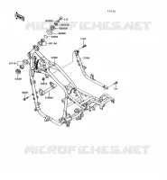 CH&Acirc;SSIS pour Kawasaki VN750 1990