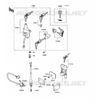 CONTACTEUR pour Kawasaki VN750 1990