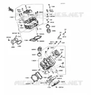 CULASSE pour Kawasaki VN750 1990
