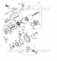 D&Eacute;MARREUR pour Kawasaki VN750 1990