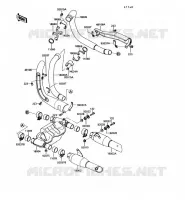 &Eacute;CHAPPEMENT pour Kawasaki VN750 1990