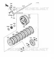 EMBRAYAGE pour Kawasaki VN750 1990