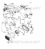 FILTRE &Agrave; AIR pour Kawasaki VN750 1990