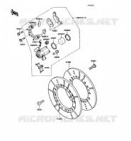 FREIN AVANT pour Kawasaki VN750 1990