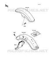 GARDE BOUE pour Kawasaki VN750 1990