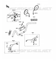 GUIDON pour Kawasaki VN750 1990
