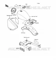 LABEL pour Kawasaki VN750 1990