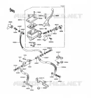 MAITRE CYLINDRE AV pour Kawasaki VN750 1990
