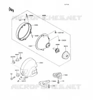 OPTIQUE ZGT00A 009976) pour Kawasaki VN750 1990