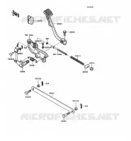 PEDALE DE FREIN pour Kawasaki VN750 1990
