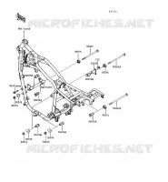 PIECE DE CADRE pour Kawasaki VN750 1990