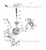 PI&Egrave;CES DE CARBURATEUR pour Kawasaki VN750 1990