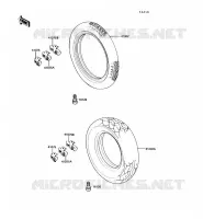 PNEUS pour Kawasaki VN750 1990