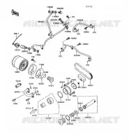 POMPE A HUILE pour Kawasaki VN750 1990