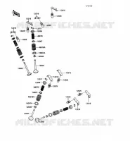 SOUPAPE pour Kawasaki VN750 1990