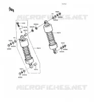 SUSPENSION/AMORTISSEUR pour Kawasaki VN750 1990