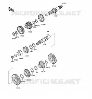 TRANSMISSION pour Kawasaki VN750 1990