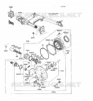 ARBRE DE TRANSMISSION/TRANS.FINALE pour Kawasaki VN750 1992