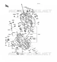 CARTER MOTEUR(S) pour Kawasaki VN750 1992