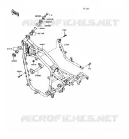 CH&Acirc;SSIS pour Kawasaki VN750 1992