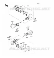 CLIGNOTANT pour Kawasaki VN750 1992