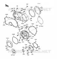COUVERCLES MOTEUR pour Kawasaki VN750 1992