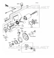 D&Eacute;MARREUR pour Kawasaki VN750 1992
