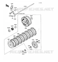 EMBRAYAGE pour Kawasaki VN750 1992