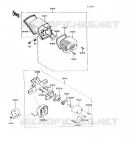 FEUX ARRI&Egrave;RE pour Kawasaki VN750 1992