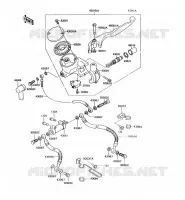 MAITRE CYLINDRE AV pour Kawasaki VN750 1992