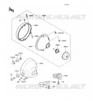 OPTIQUE ZGT00A 009976) pour Kawasaki VN750 1992