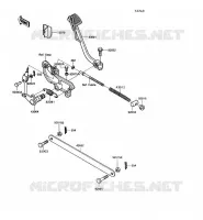 PEDALE DE FREIN pour Kawasaki VN750 1992
