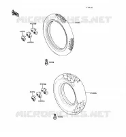 PNEUS pour Kawasaki VN750 1992
